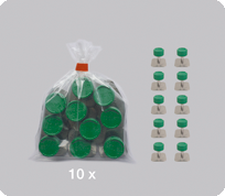 SEGUFIX  SEGUFIX<sup>®</sup>-Dreh-Patentschloss grün 10er-Pack 